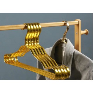 Плечики алюмінієві для пальто 41,5х1,2см (світл.золото)